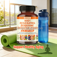 Capsules de complément NAD+ de qualité supérieure OEM Trans Resveratrol Berberine Quercetin Fisetin Chardon-Marie pour le soutien de l'immunité antioxydante