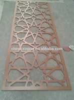 Panel de pared islámico decorativo Aluminio perforado cuadrado contemporáneo aleación de aluminio edificio de oficinas techos de Metal XINJING
