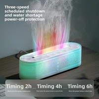 Diffuseur d'arômes à flamme colorée, machine de pulvérisation d'encens automatique, humidificateur de bureau domestique à forte brume