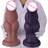 Dildo Realista Extra Grande Muscle Challenger, Juguete Sexual con Simulación de Pene, Dilatador Anal y para Fisting para Mujeres