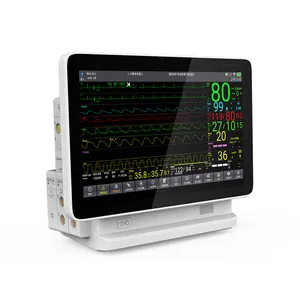 CONTEC TS15 çok parametreli modüler hasta monitörü 15 inç taşınabilir modüler hasta monitörü