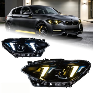 Adatto per modelli <span class=keywords><strong>BMW</strong></span> Serie 1 <span class=keywords><strong>F20</strong></span> dal 2012 al 2014, faro con luci diurne a LED stile "denti" e indicatori di direzione modificati - Product Image 1