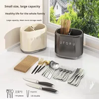 Boîte de rangement pour baguettes de cuisine haut de gamme, porte-couteaux mural, support de rangement intégré pour baguettes, nouveau