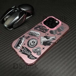 Bạc <span class=keywords><strong>IMD</strong></span> 14 hợp thời trang 7 PC điện thoại di động Trường hợp tương thích cho iPhone 16 15 13 Pro Max 12 xuyên biên giới 11 11 màu - Product Image 5