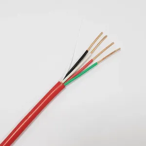 JFDL HOT listed solid copper wire 14 AWG 4 core unshielded FPLP fire alarm cable