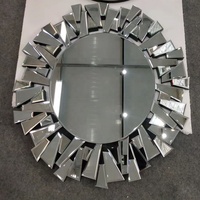 Nouveau Miroir Mural Rond Élégant, Design Antique, Miroir de Luxe Moderne