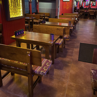 Nouvelle conception de luxe léger, fournisseur économique pour restaurants et hôtels, banquette de restaurant, table et chaise de café