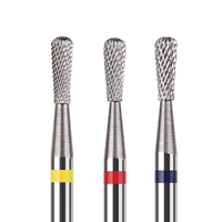 Professionnel 3/32 "poire Sharp Bit cuticule propre carbure clou lime électrique fraise
