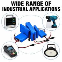 Batteries au lithium-ion rechargeables personnalisées 3,7 V, 7,4 V, 11,1 V, 12 V, 6 Ah, 10 Ah, 12 Ah avec BMS pour robot aspirateur, applications médicales, solaires et de sécurité
