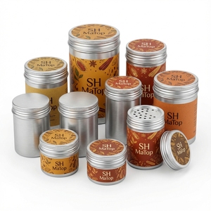 Boîtes en aluminium de 60 ml avec couvercle transparent <span class=keywords><strong>pour</strong></span> épices - Product Image 2