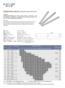 Arbre linéaire personnalisable de haute précision de 50mm à 500mm 3mm 4mm 6mm 10mm 12mm 16mm tige chromée dure pour imprimante 3D