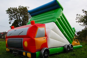 Glissière gonflable de voiture à benne basculante géante de nouveau chantier de construction, maison de rebond de camion de construction 2025 énorme glissière de camion à benne basculante - Product Image 3