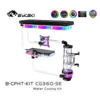 Kit de refroidissement liquide Bykski B-CP-KIT avec tubes flexibles et rigides pour CPU et GPU, ensemble de refroidissement par eau pour ordinateur de bureau