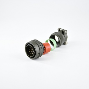 موصل دائري مقاوم للماء من سلسلة MIL DTL 26482 طراز <span class=keywords><strong>PT06E</strong></span> 16-8P مع قابس 3116F 16-8S ومحول غلاف 8P بمسامير نحاسية IP67 - Product Image 5