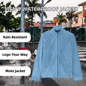 Chaqueta de Motocicleta Casual Unisex de Invierno, de Cuero Genuino, Corte Ajustado, Cierre de Cremallera, Cuello Alto, Servicio OEM, Logotipo Personalizado de Fábrica - Product Image 2