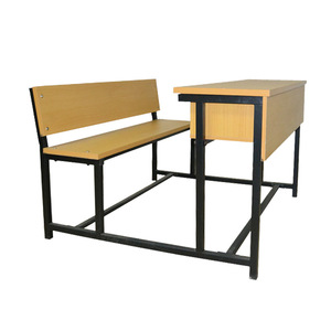 Conjunto de escritorio y silla escolar 100*750*850 de madera maciza estilo moderno minimalista para uso en el aula MG-K28 - Product Image 5
