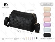 Borsa a tracolla da donna con catena, in ecopelle, tinta unita, chiusura con cerniera, stile per tutte le stagioni - Product Image 1