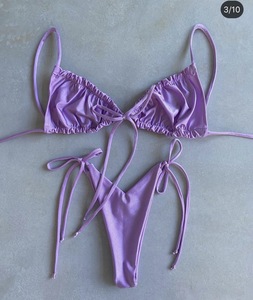 Venta al por mayor de color sólido con cordones Micro String Bikini Hot <span class=keywords><strong>Sexy</strong></span> - Product Image 4