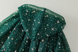 Nuovo Mantello in Tulle <span class=keywords><strong>Verde</strong></span> per Bambine per Feste di Natale e Halloween con Cappuccio - Product Image 6