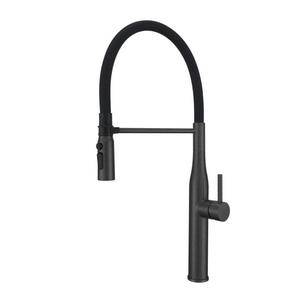 <span class=keywords><strong>Robinet</strong></span> de cuisine pivotant en laiton, style gris, avec connexion flexible, <span class=keywords><strong>robinet</strong></span> de cuisine durable - Product Image 1