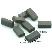 Mini briques, tuiles de briques rouges, jouet de construction de micro-paysages DIY fait main