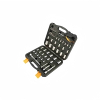 Ensemble d'outils industriels de 65 pièces : Clés à douille, embouts et clés à molette, coffret d'outils à main combinés