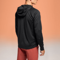 Sweat à capuche ajustable personnalisé pour homme – Performance, coupe oversize, couleur unie, automne, respirant, avec trous pour les pouces, évacuation de la transpiration, essentiel pour la course à pied