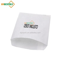 Sac en papier kraft personnalisé imprimé, résistant à la graisse, pour boulangerie, beignets, croissants, sandwichs, emballage à emporter