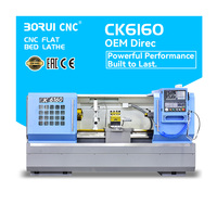 Tour horizontal CNC robuste CK6160 pour l'usinage de composants de grande taille dans le secteur éolien, nucléaire, maritime et aérospatial