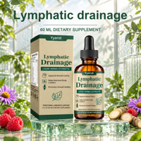Gouttes liquides de drainage lymphatique OEM ODM à base de plantes, complément alimentaire 60 ml, favorise la clarté mentale et le confort corporel, pour adultes, usage quotidien