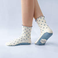 Nouvelle Arrivée 2026 – Chaussettes de Pilates Antidérapantes à Pois Colorés avec Grip en Silicone Respirantes pour le Pilates