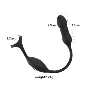 Vibrator Anal Plug Nyaman dengan Tiga Cincin, Tunda Ejakulasi, Alat Pijat Seks, Mainan Seks Silikon, Cincin Penis Bergetar untuk Pria - Product Image 6