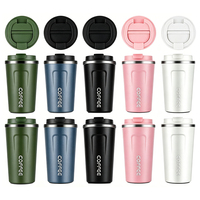 Nouvelle tasse à café intelligente à double paroi en acier inoxydable avec affichage numérique LED de la température, couvercle LED, gobelet isotherme pour les voyages