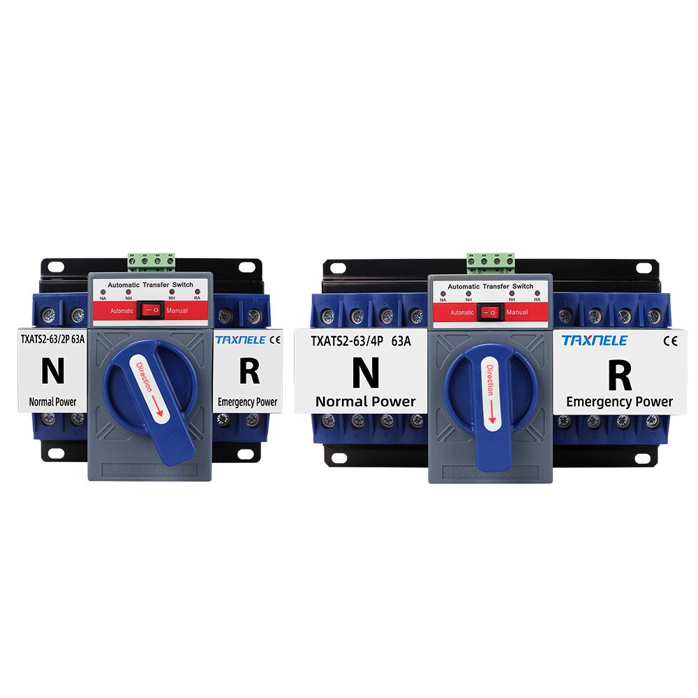 Interruttore Automatico Di Trasferimento 2P/4P, 110V 63A, Per Generatore, Commutazione