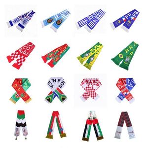 France Football Fan Scarf Cheering Souvenir Satin Shiny Polyester Fashion Portable Soccer Club Any Country Promotional <b>Gift</b> - Product Image 4