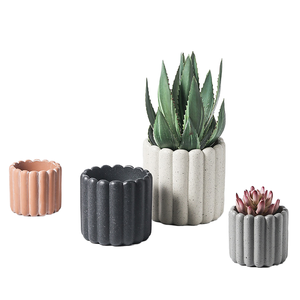 Petit pot carré en céramique émaillée verte de style nordique moderne, durable, écologique, pour plantes succulentes artificielles, bonsaï, jardin extérieur - Product Image 1