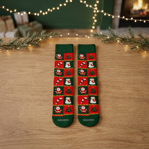 Multi-Colored New Year Themed Adult Unisex Printed <b>T</b>-<b>shirt</b> Fabric Casual/Daily Use Socks Packaged Single - Product Image 2
