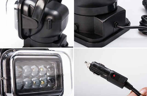 Lampe de travail LED <span class=keywords><strong>rechargeable</strong></span> 12V de bonne qualité, magnétique, 7,8 pouces, 50W, avec télécommande et rotation de la tête à 360° - Product Image 5