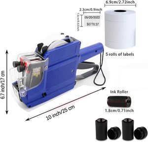 Etichetta di plastica Sticker Sticker Tag Maker macchina con stringa per ufficio negozio al dettaglio negozio di alimentari cantiere vendita - Product Image 5