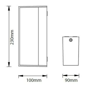 Lámpara de pared LED V-Tac, 12W, 6400K, aleación de aluminio, tira larga, lámpara de jardín para exteriores VT-8057 - Product Image 2