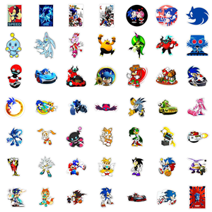 50/100 Uds./Bolsa de Pegatinas de Vinilo Removibles a Prueba de Agua de <span class=keywords><strong>Sonic</strong></span> the Hedgehog para Decoración de Teléfonos, Laptops, Botellas de Agua y Diarios - Product Image 5