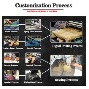 Высококачественные мужские черные мотоциклетные джинсы свободного кроя с вышивкой и эффектом потертости в стиле хип-хоп Y2K, низкий MOQ - Product Image 4