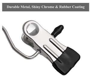 Pvc + Chrome Enkele Zwarte Metalen Boot Hanger Clip Rok Hangers Met Clips - Product Image 5