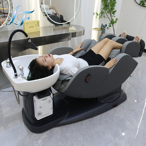 Modern Kuaför Salonu Ekipmanları Saç Yıkama Masajlı Baş Spa Şampuan Lavabosu ve Koltuğu - Product Image 1