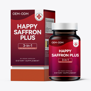 Капсулы сафрана Wright Life (HAPPY <span class=keywords><strong>SAFFRON</strong></span> PLUS) — бестселлер Amazon, для взрослых — улучшение плотности костей, рост волос, флакон 60 капсул - Product Image 1