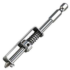 Punta de destornillador de posicionamiento de resorte cruzado de acero Cr-V magnética tipo reset para brocas - Product Image 1