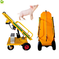 Chariot électrique automobile robuste pour animaux morts, rotation à 180 degrés avec moteur à plaque