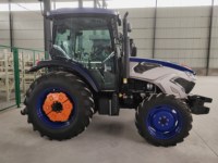 Tracteur agricole de qualité et économique, équipement agricole, moteur diesel Yto 70 CV, fabriqué en Chine, avec cabine climatisée.