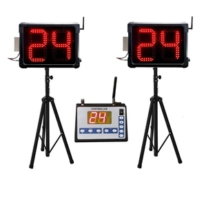 2 Pcs Set 8 Inch <strong>Digital</strong> <strong>LED</strong> Outdoor Basketball Court Waterproof <strong>Display</strong> 24s Shot <strong>Clock</strong> Including Wireless Game Console Control - Product Image 1
