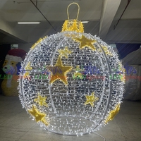 Grand motif de décoration de lumière led 3D imperméable à l'eau populaire extérieur boules de Noël avec motif de lumière à vendre